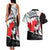 Canada Hockey Couples Matching Tank Maxi Dress and Hawaiian Shirt Maple Leaf Sport Style