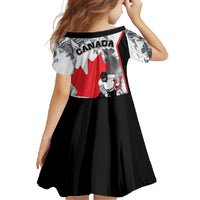 Canada Hockey Family Matching Off Shoulder Maxi Dress and Hawaiian Shirt Maple Leaf Sport Style