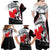 Canada Hockey Family Matching Off Shoulder Maxi Dress and Hawaiian Shirt Maple Leaf Sport Style