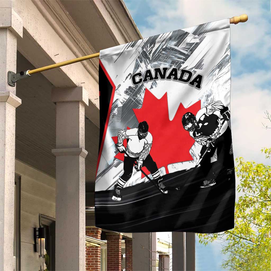 Canada Hockey Garden Flag Maple Leaf Sport Style