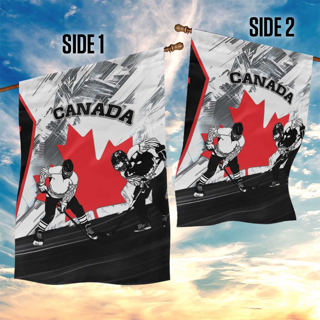 Canada Hockey Garden Flag Maple Leaf Sport Style