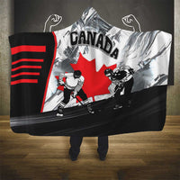 Canada Hockey Hooded Blanket Maple Leaf Sport Style