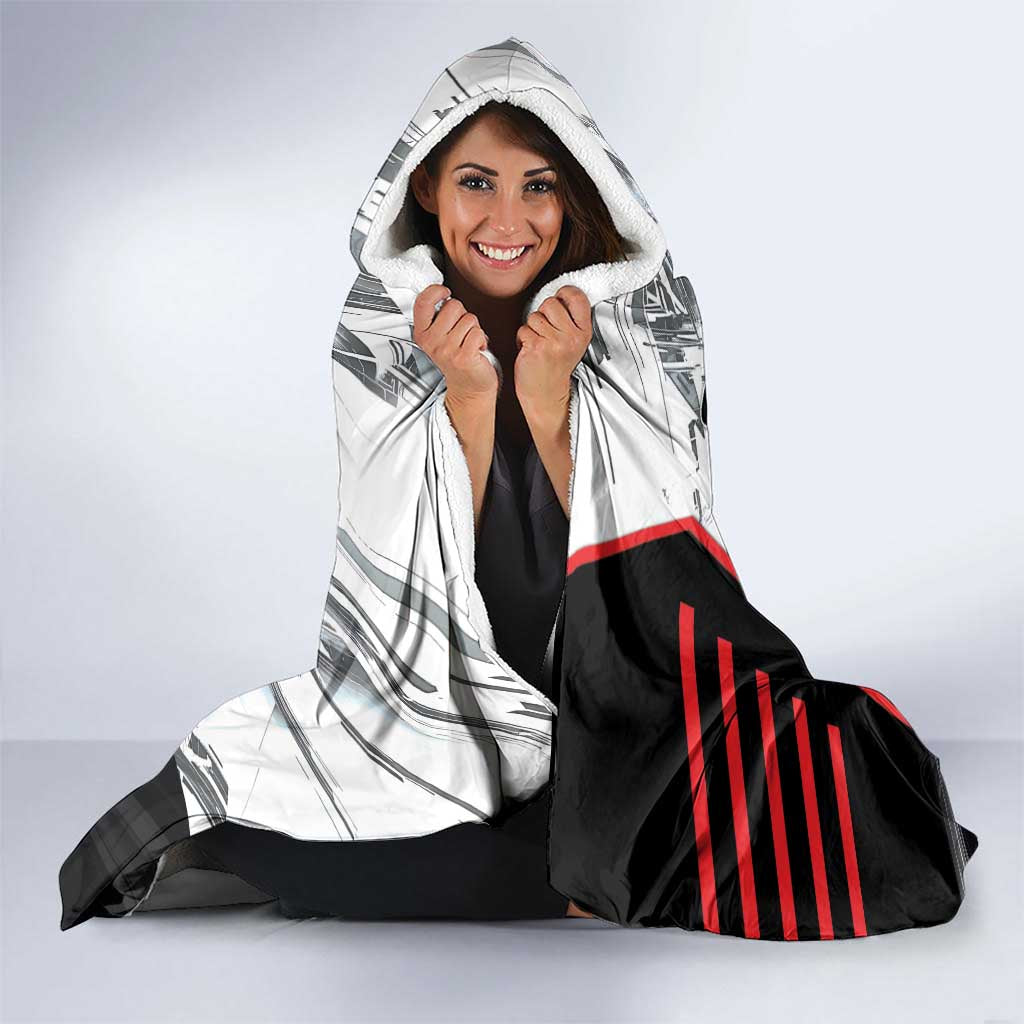 Canada Hockey Hooded Blanket Maple Leaf Sport Style