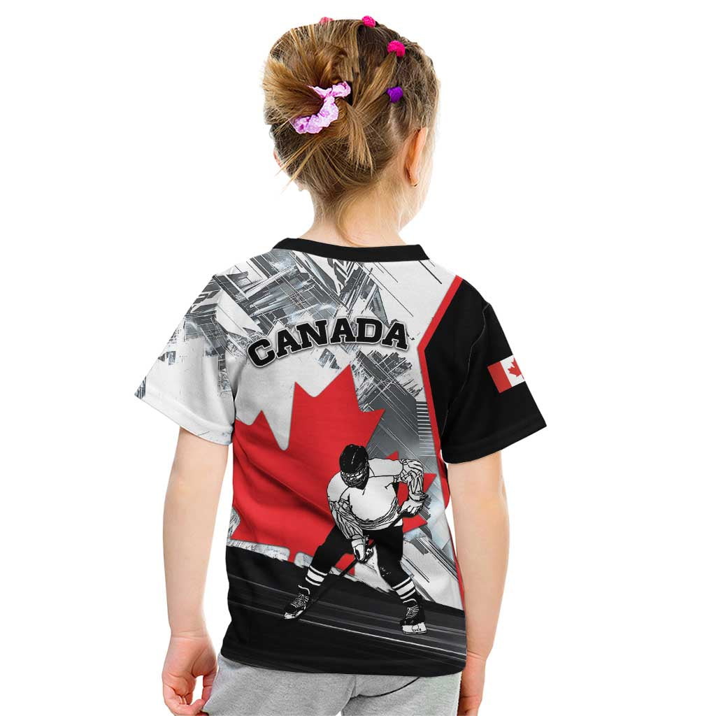 Canada Hockey Kid T Shirt Maple Leaf Sport Style