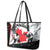 Canada Hockey Leather Tote Bag Maple Leaf Sport Style