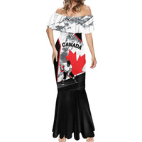 Canada Hockey Mermaid Dress Maple Leaf Sport Style