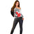 Canada Hockey Off Shoulder Sweater Maple Leaf Sport Style