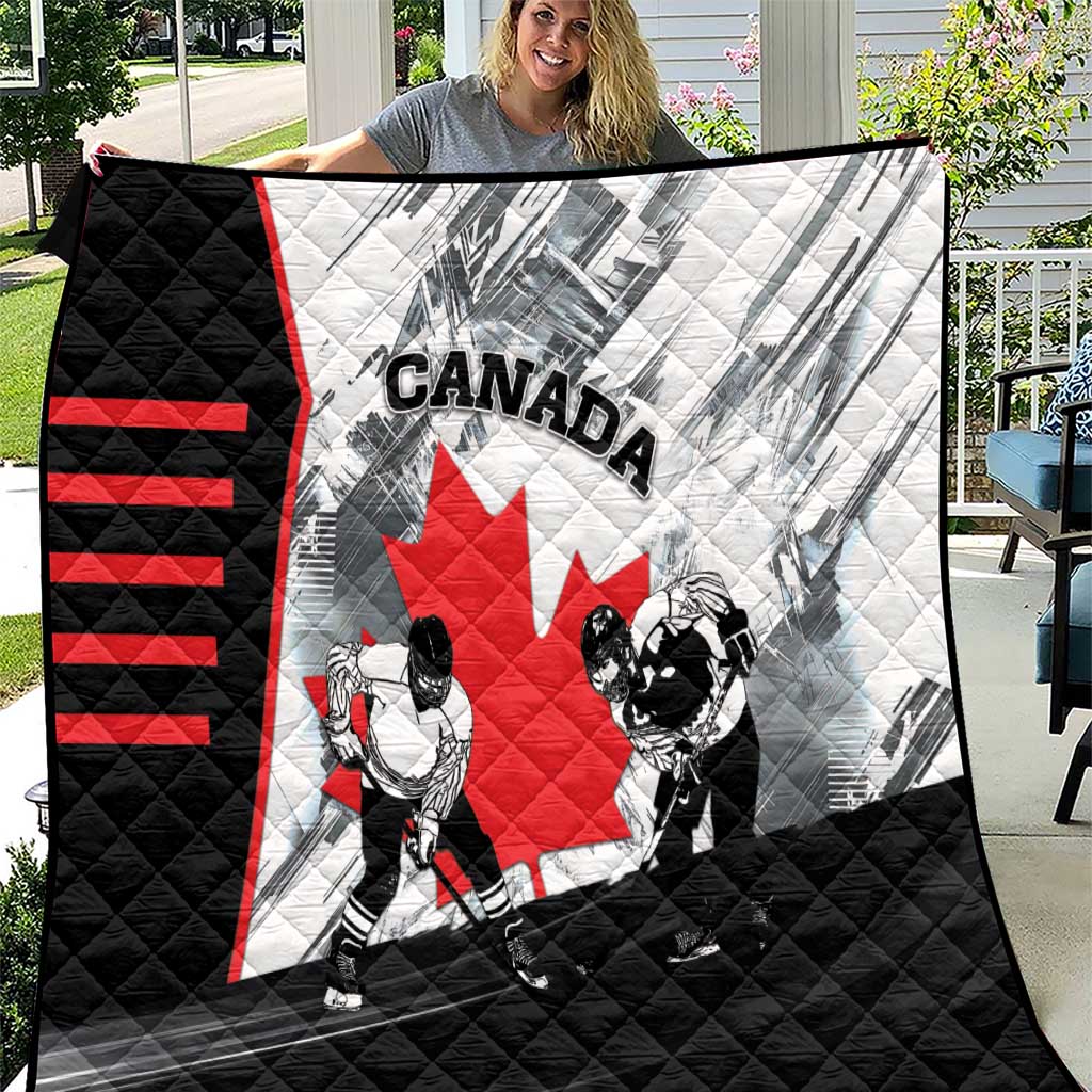 Canada Hockey Quilt Maple Leaf Sport Style