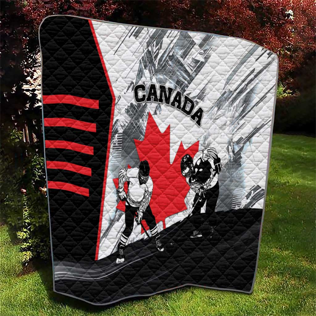 Canada Hockey Quilt Maple Leaf Sport Style