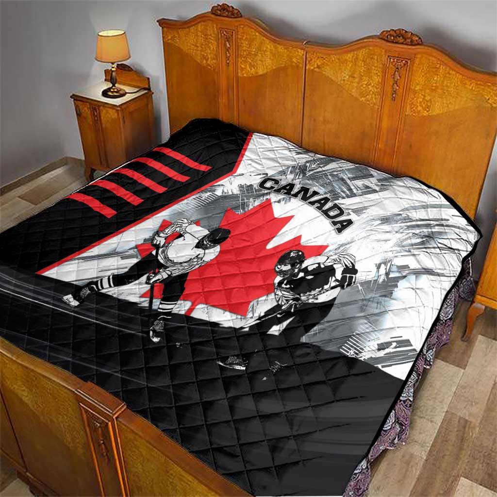 Canada Hockey Quilt Maple Leaf Sport Style