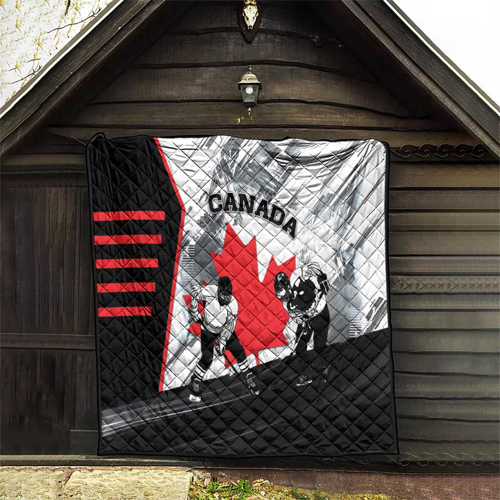 Canada Hockey Quilt Maple Leaf Sport Style