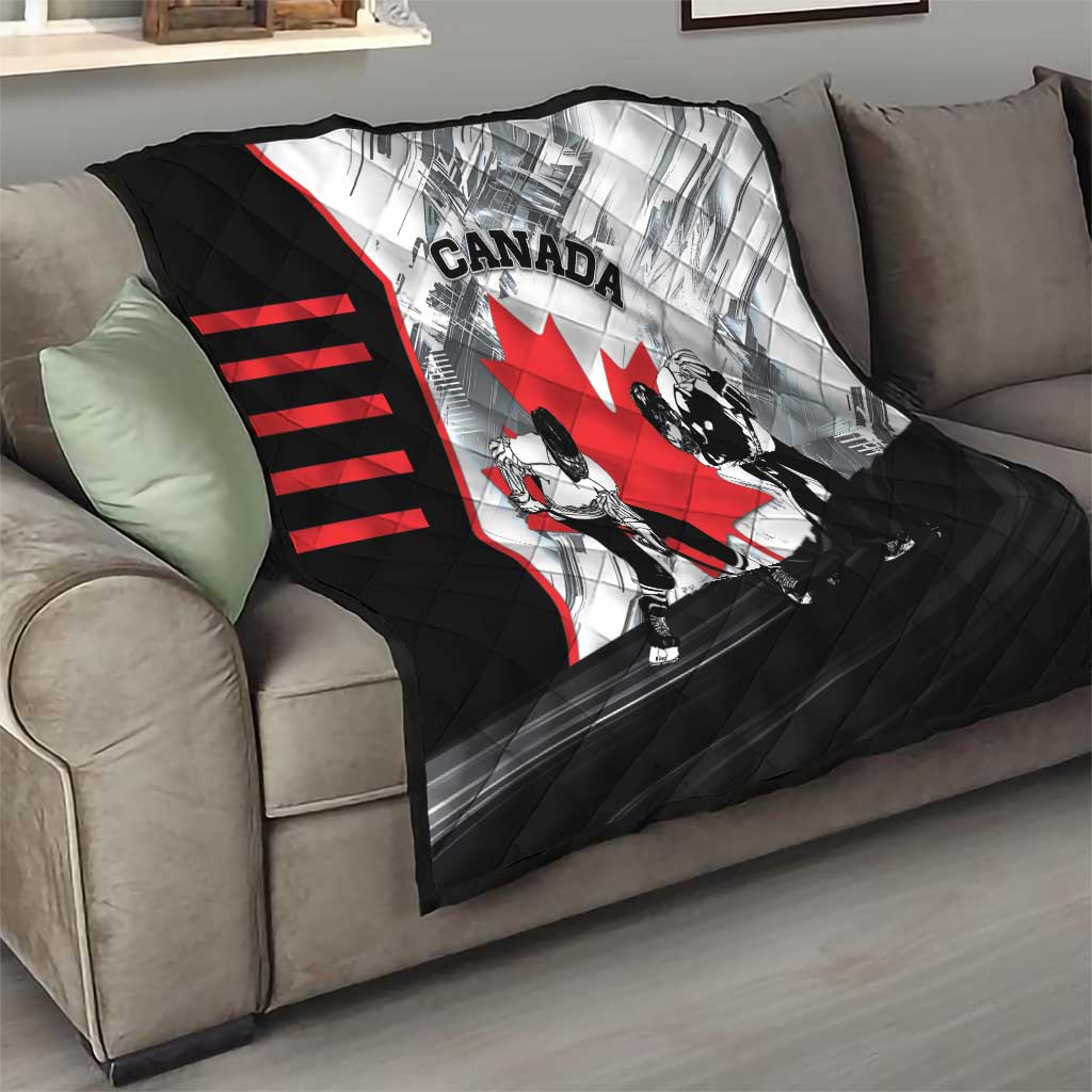 Canada Hockey Quilt Maple Leaf Sport Style