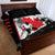 Canada Hockey Quilt Bed Set Maple Leaf Sport Style