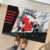 Canada Hockey Rubber Doormat Maple Leaf Sport Style