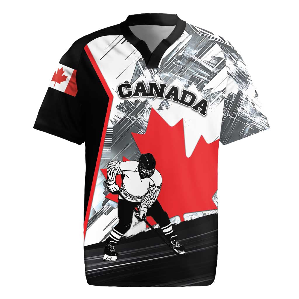 Canada Hockey Rugby Jersey Maple Leaf Sport Style