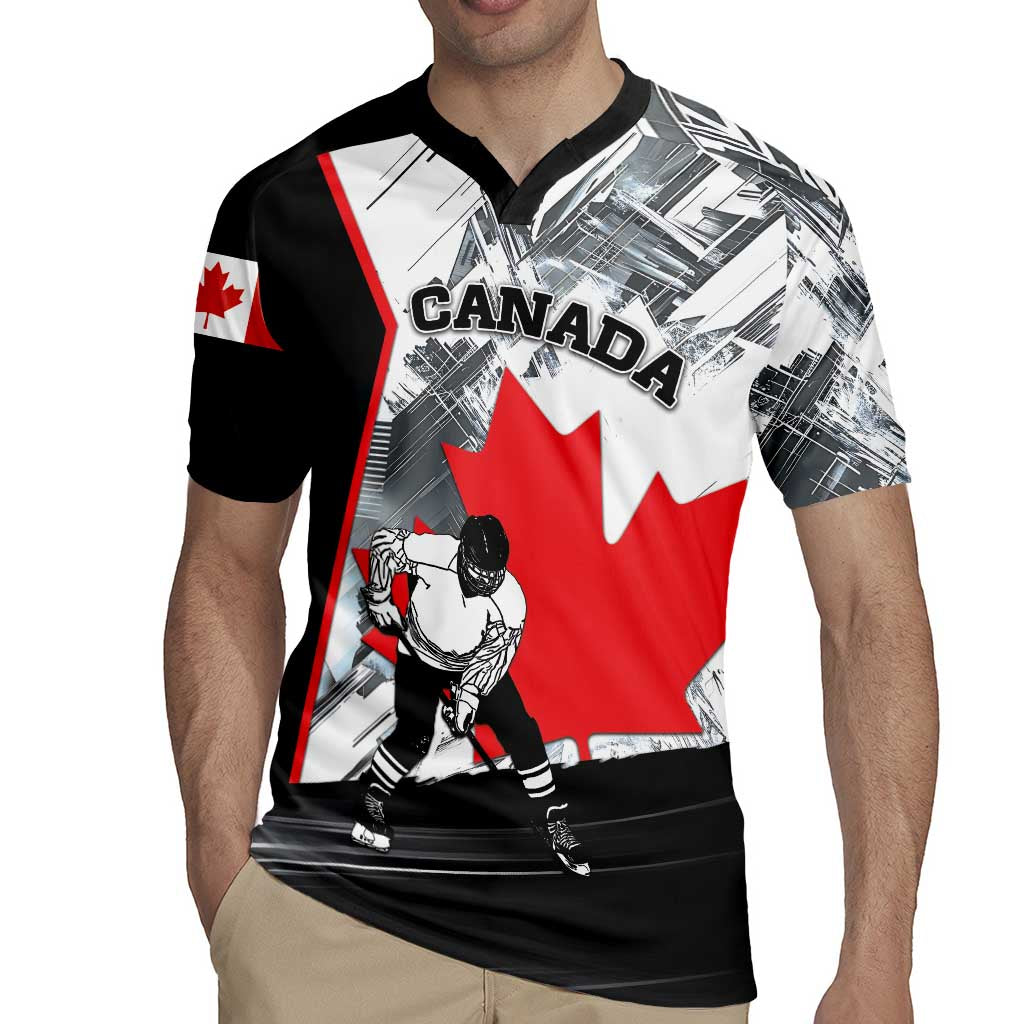 Canada Hockey Rugby Jersey Maple Leaf Sport Style