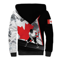 Canada Hockey Sherpa Hoodie Maple Leaf Sport Style