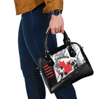 Canada Hockey Shoulder Handbag Maple Leaf Sport Style