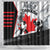 Canada Hockey Shower Curtain Maple Leaf Sport Style