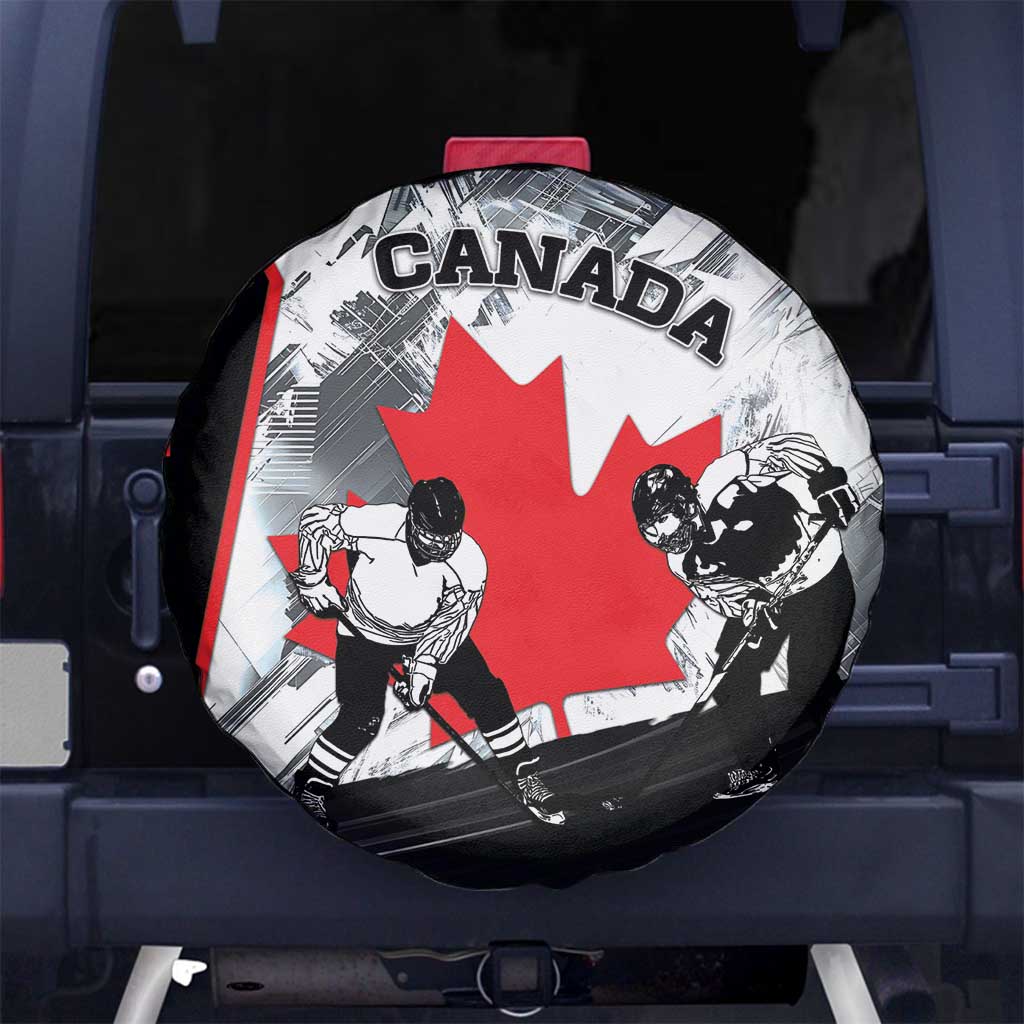Canada Hockey Spare Tire Cover Maple Leaf Sport Style