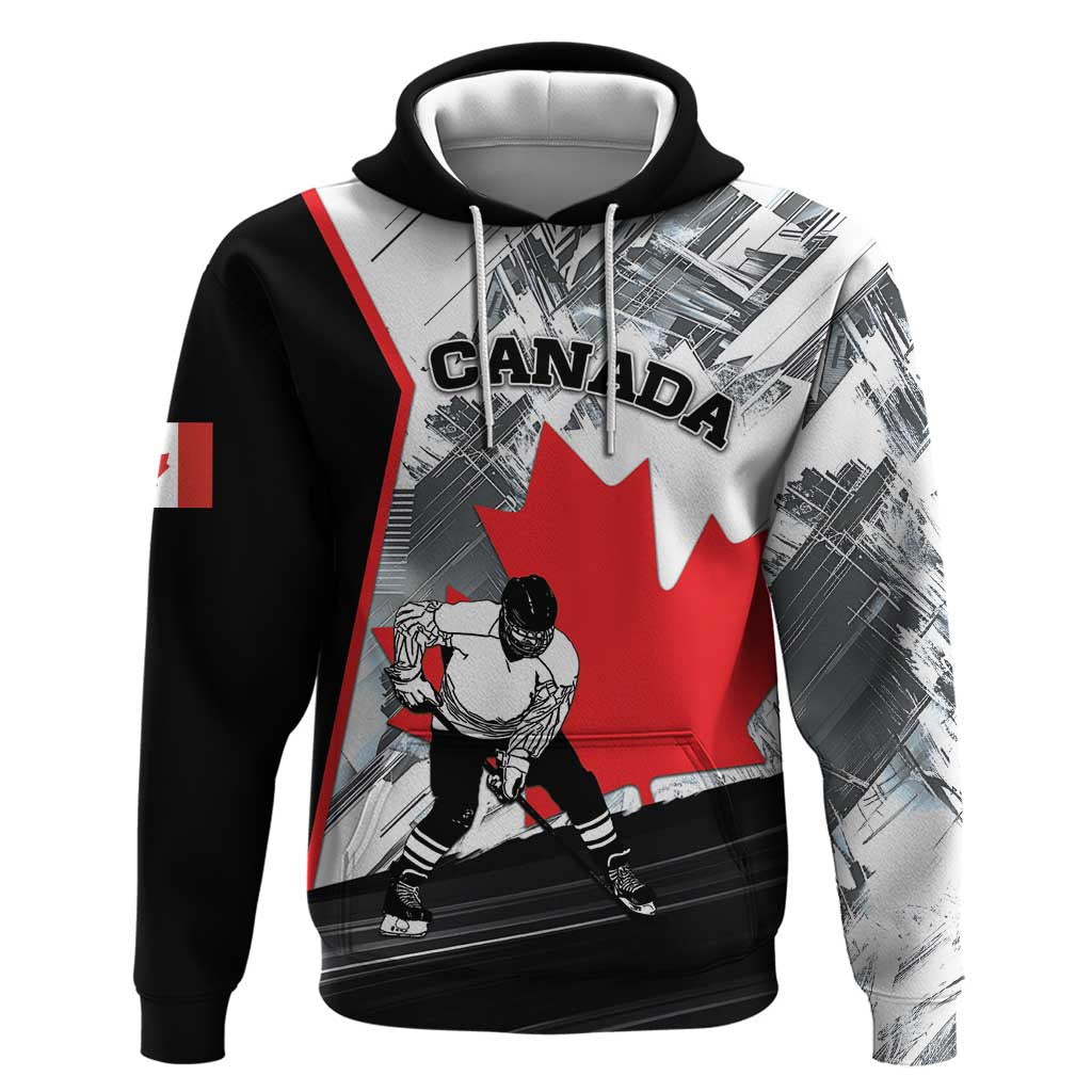 Canada Hockey Zip Hoodie Maple Leaf Sport Style