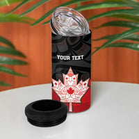 Personalised Canada Maple Leaf 4 in 1 Can Cooler Tumbler Haida Totem Inspired Art