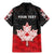 Personalised Canada Maple Leaf Family Matching Mermaid Dress and Hawaiian Shirt Haida Totem Inspired Art