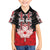 Personalised Canada Maple Leaf Family Matching Off The Shoulder Long Sleeve Dress and Hawaiian Shirt Haida Totem Inspired Art