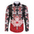 Personalised Canada Maple Leaf Family Matching Off Shoulder Maxi Dress and Hawaiian Shirt Haida Totem Inspired Art