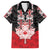 Personalised Canada Maple Leaf Family Matching Short Sleeve Bodycon Dress and Hawaiian Shirt Haida Totem Inspired Art