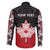 Personalised Canada Maple Leaf Family Matching Summer Maxi Dress and Hawaiian Shirt Haida Totem Inspired Art