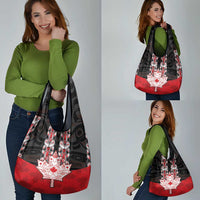 Personalised Canada Maple Leaf Grocery Bag Haida Totem Inspired Art