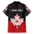 Personalised Canada Maple Leaf Hawaiian Shirt Haida Totem Inspired Art