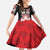 Personalised Canada Maple Leaf Kid Short Sleeve Dress Haida Totem Inspired Art