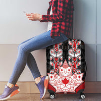 Canada Maple Leaf Luggage Cover Haida Totem Inspired Art