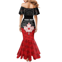 Personalised Canada Maple Leaf Mermaid Dress Haida Totem Inspired Art