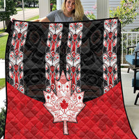 Canada Maple Leaf Quilt Haida Totem Inspired Art