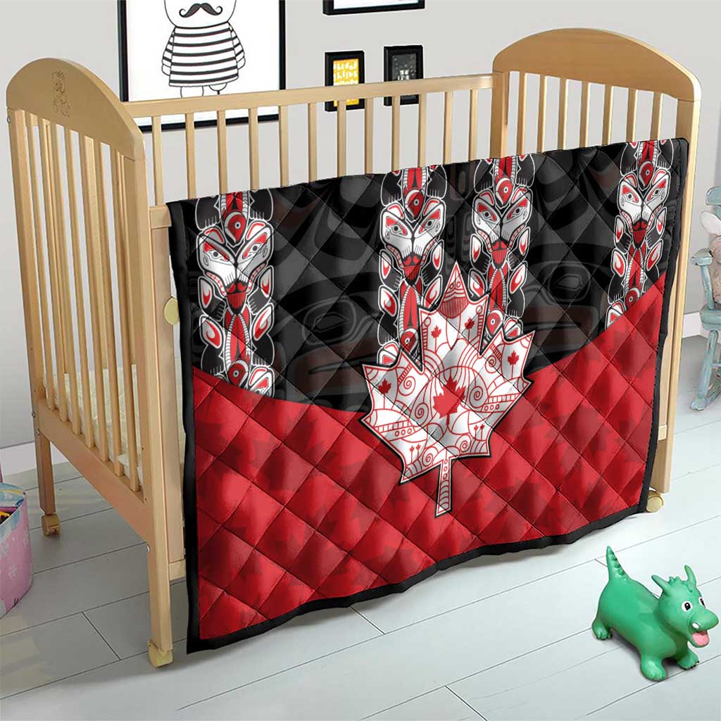 Canada Maple Leaf Quilt Haida Totem Inspired Art