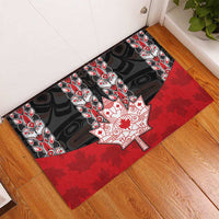 Canada Maple Leaf Rubber Doormat Haida Totem Inspired Art