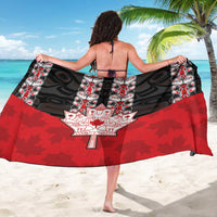 Canada Maple Leaf Sarong Haida Totem Inspired Art