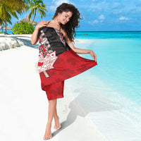 Canada Maple Leaf Sarong Haida Totem Inspired Art