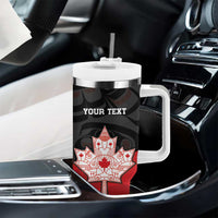 Personalised Canada Maple Leaf Tumbler With Handle Haida Totem Inspired Art