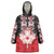 Personalised Canada Maple Leaf Wearable Blanket Hoodie Haida Totem Inspired Art