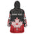 Personalised Canada Maple Leaf Wearable Blanket Hoodie Haida Totem Inspired Art