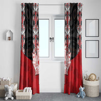 Canada Maple Leaf Window Curtain Haida Totem Inspired Art