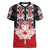 Personalised Canada Maple Leaf Women V-Neck T-Shirt Haida Totem Inspired Art