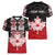 Personalised Canada Maple Leaf Women V-Neck T-Shirt Haida Totem Inspired Art