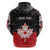 Personalised Canada Maple Leaf Zip Hoodie Haida Totem Inspired Art