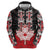 Personalised Canada Maple Leaf Zip Hoodie Haida Totem Inspired Art