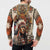 Native American Man Button Sweatshirt Feather Headdress With Dream Catcher